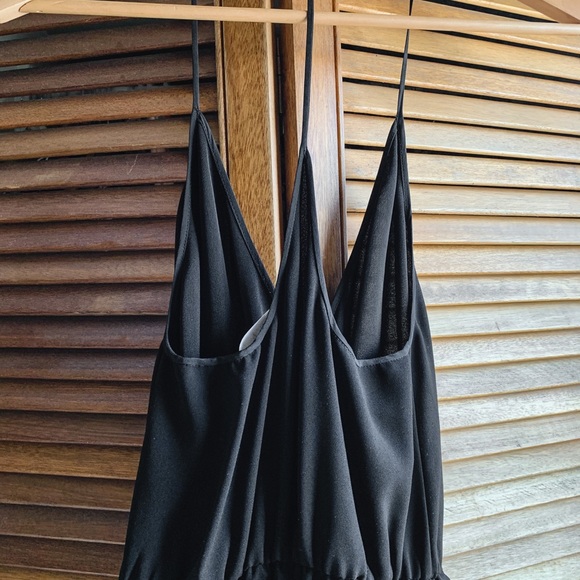 Wilfred Satin Crepe Wrap Romper in Black - Picture 7 of 7